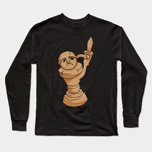 Cool pawn as a chess piece Long Sleeve T-Shirt by Markus Schnabel